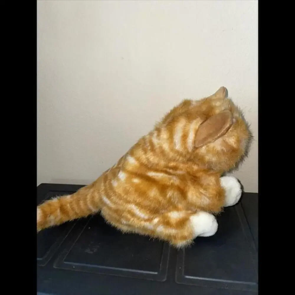 Folkmanis Orange Tabby Kitten Puppet Kitty Cat Soft‎ Cozy Plush